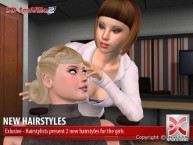 3D SexVilla 2 - Newsroom Hairstyles