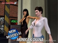 3D SexVilla 2 - Back Alley - New Models - Monica & Oxana