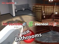3D SexVilla 2 - New Location - Sento Communal Bath and Modern 'Lux' Bathroom