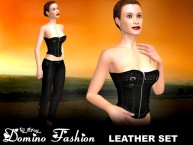AChat - Leather Domino Outfit
